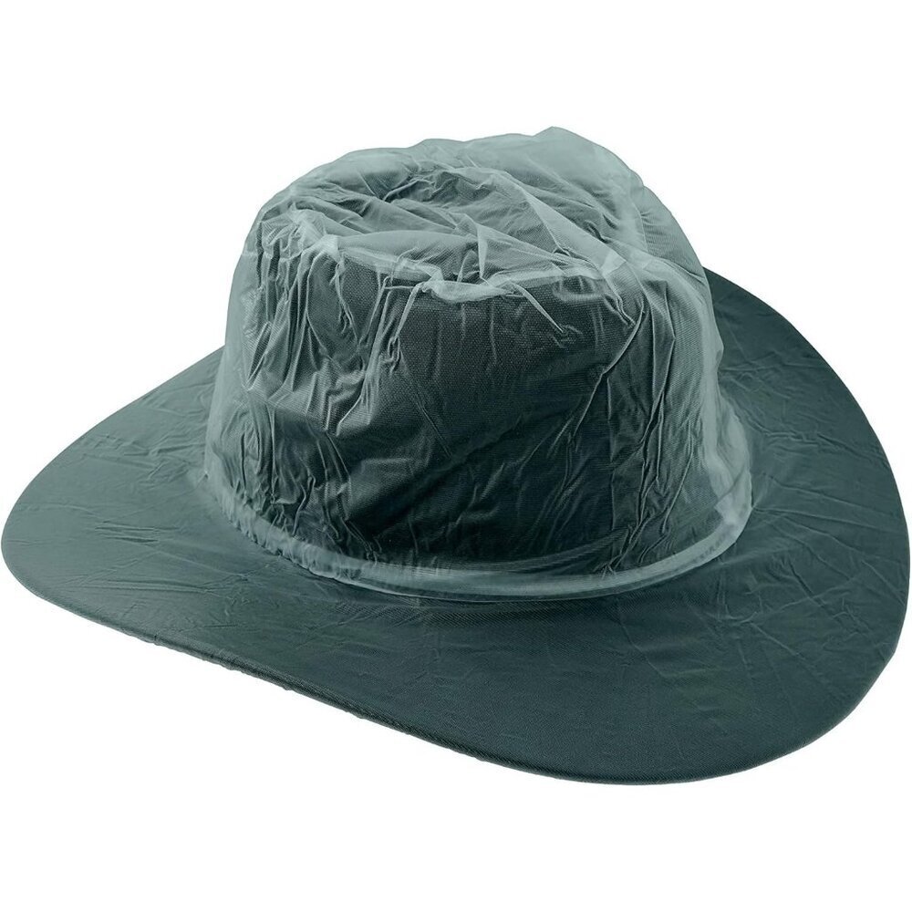 HAIBEIR 2 Pack Hat Rain Covers Clear PVC Elastic Protector Western Cowboy Hats